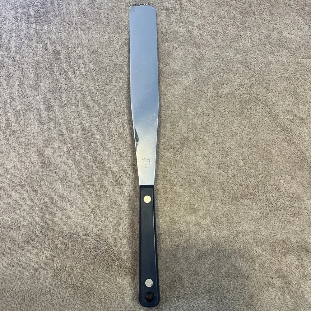 Vintage Flint Vanadium Stainless Icing Spreader Spatula Black Handle ECKO‎ USA